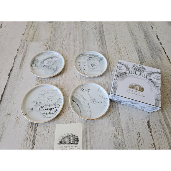 White House architectural coasters historical association new gift box for set - Picture 1 of 8